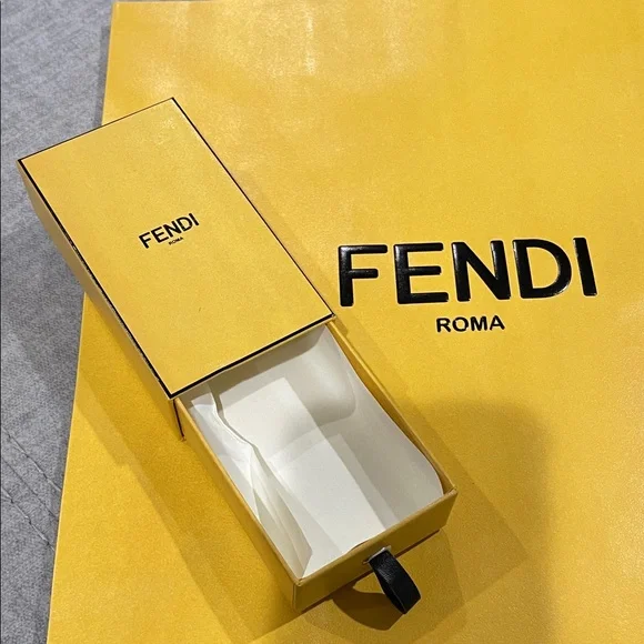 Fendi Yellow Bag and Box Set - Picture 2 of 2